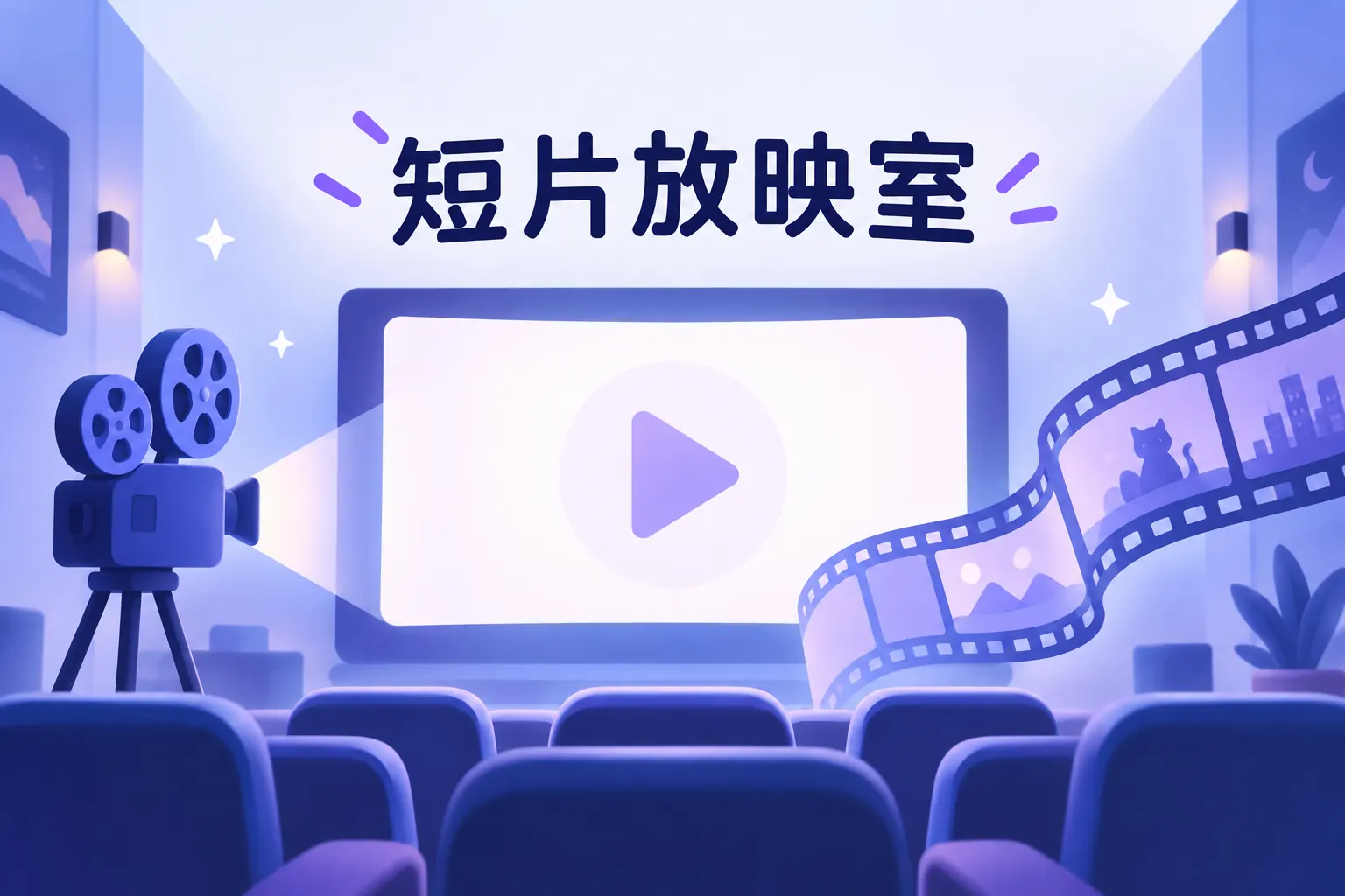 短片放映室主题图